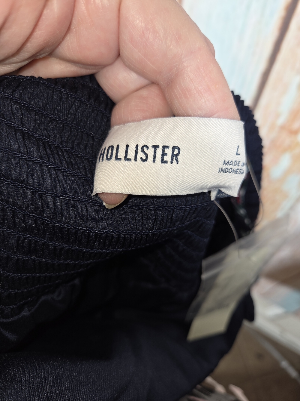 Hollister Easy Strapless (Straps Can Be Removed) Babydoll Top. Size Large - Picture 5 of 6